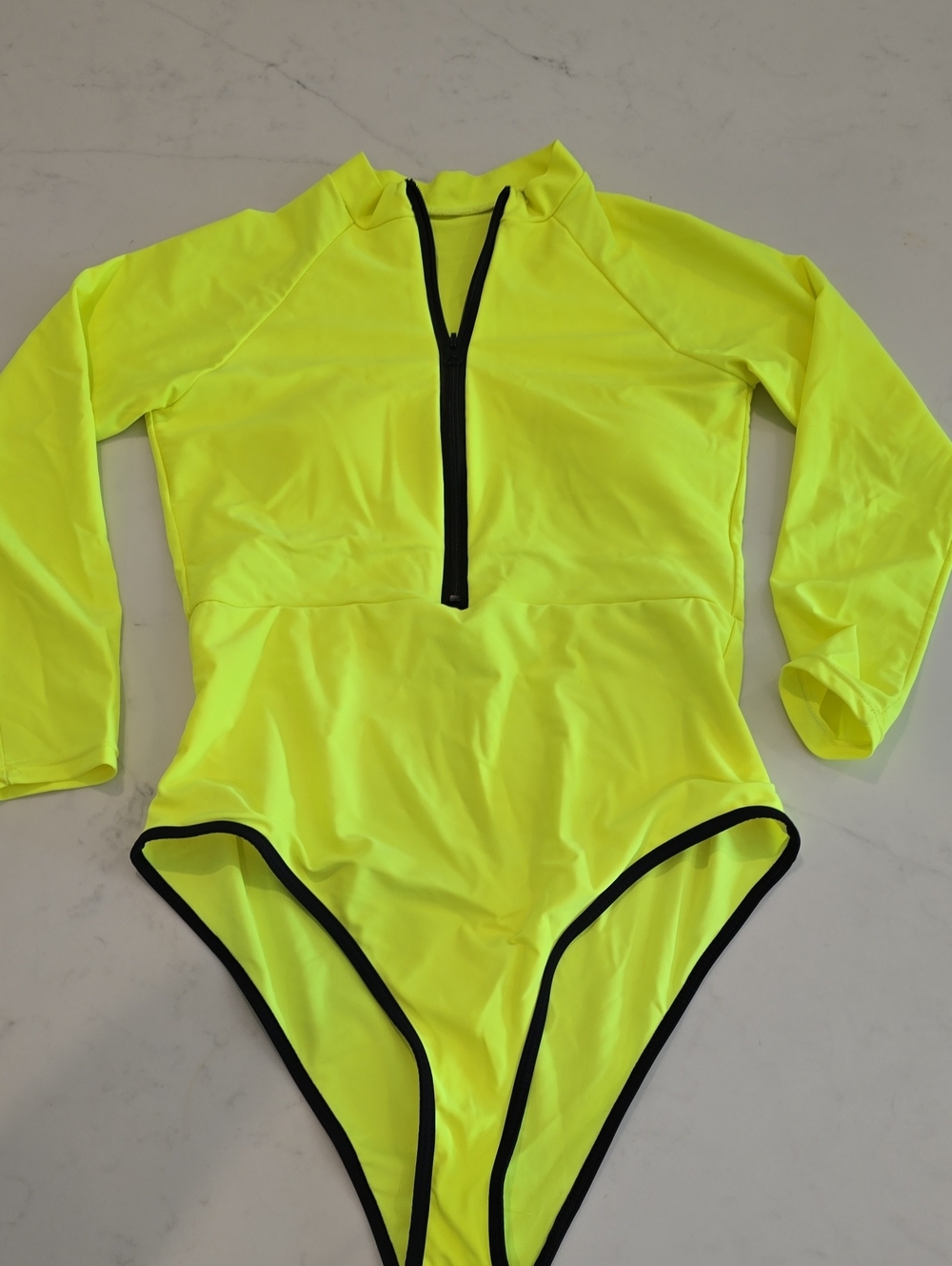 Womens 12  Neon yellow swimsuit